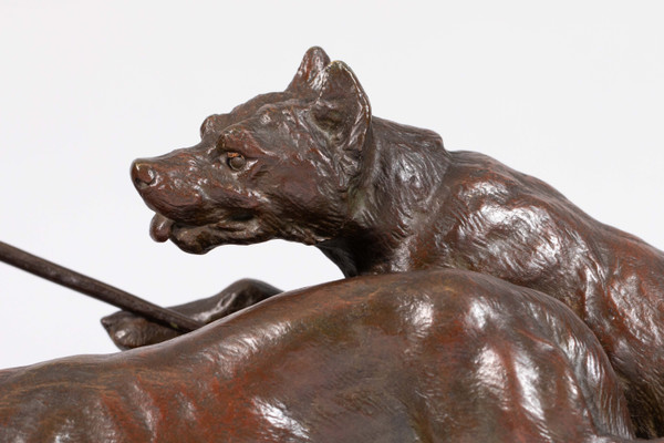 Large Art Deco bronze