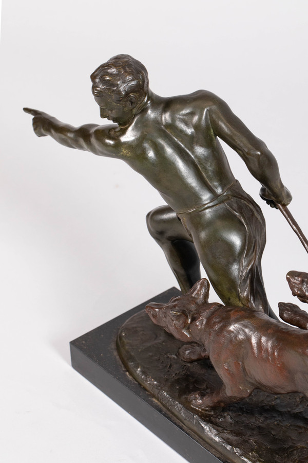 Large Art Deco bronze