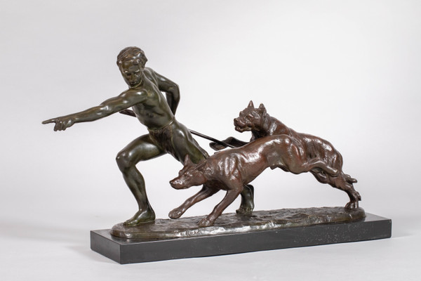 Large Art Deco bronze