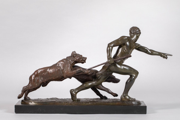 Large Art Deco bronze