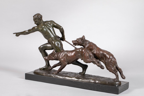 Large Art Deco bronze