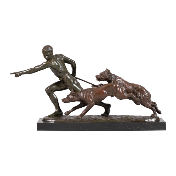 Large Art Deco bronze