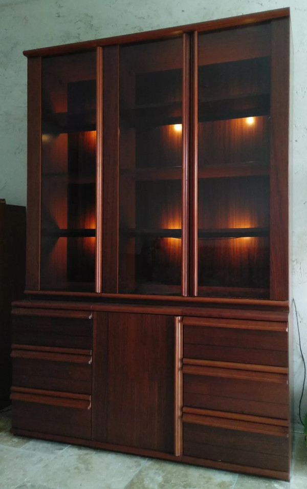 Libreria vintage scandinava in palissandro dal design Bas van Pelt