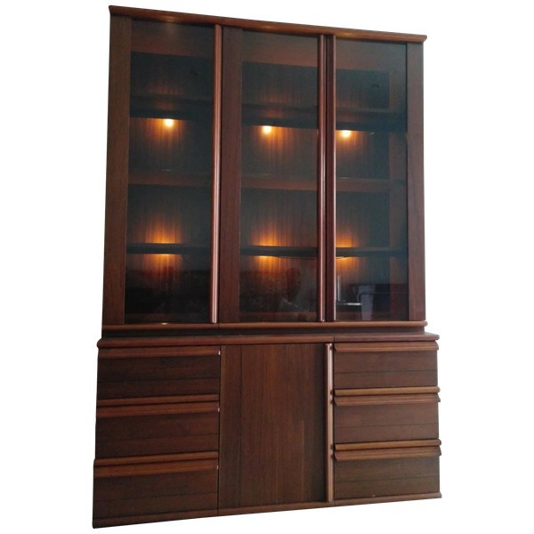 Libreria vintage scandinava in palissandro dal design Bas van Pelt