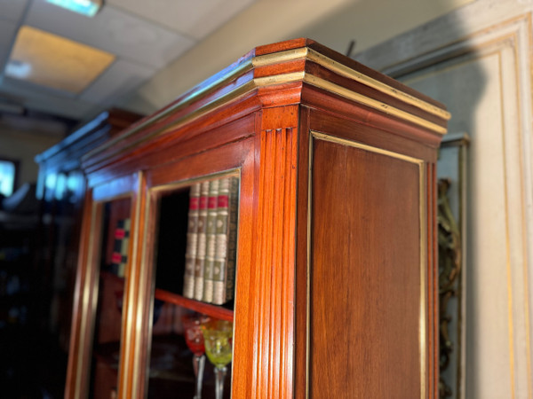 Libreria Luigi XVI in mogano inizi del XIX secolo 