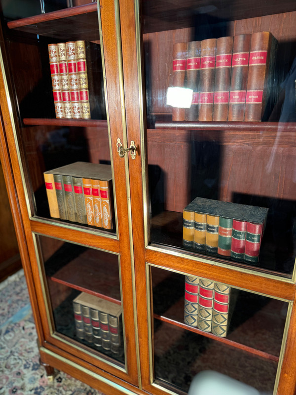 Libreria Luigi XVI in mogano inizi del XIX secolo 