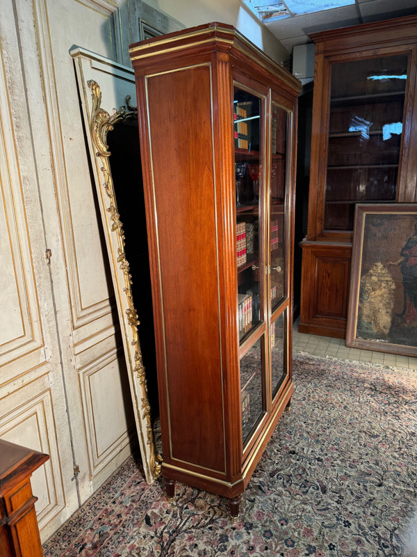 Libreria Luigi XVI in mogano inizi del XIX secolo 