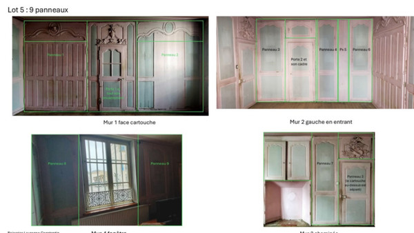 Superb 'romantic' woodwork from the 18th century. Antique Doors