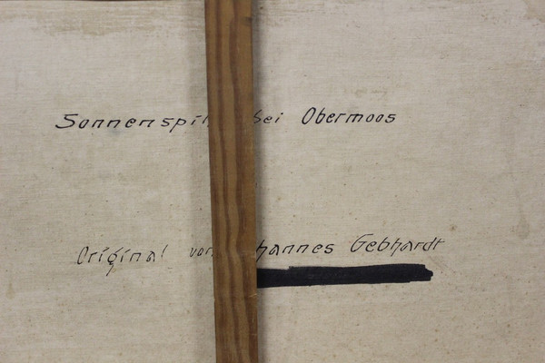 Öl auf Leinwand Berglandschaft von Johannes Gebhardt