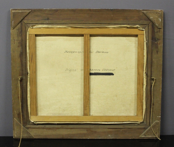 Öl auf Leinwand Berglandschaft von Johannes Gebhardt