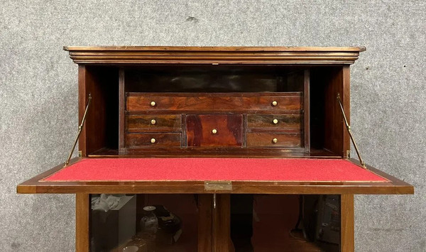Bibliothèque de notaire a secrétaire dissimulé époque Napoléon III vers 1860