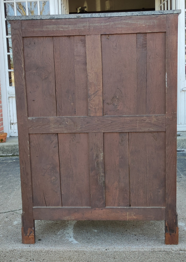 Ancien meuble Secrétaire époque Restauration en acajou.