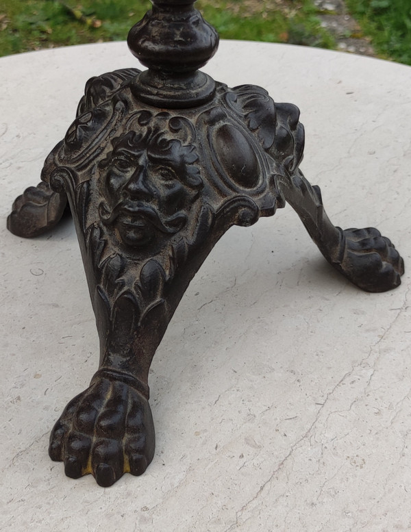 Old terrestrial globe J. LEBEGUE & Cie cast iron base