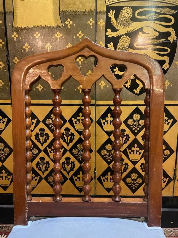 Suite di 6 sedie d'epoca del restauro "Chapelet"