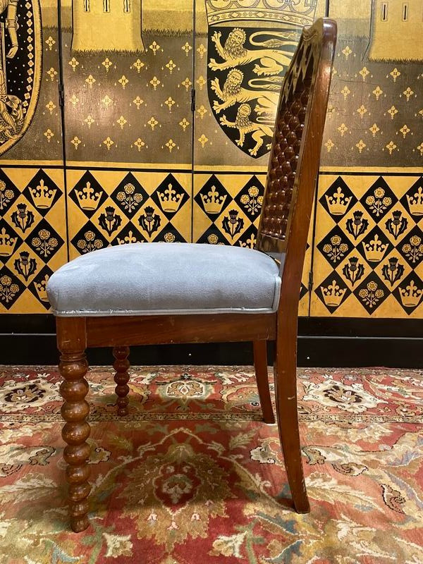 Suite di 6 sedie d'epoca del restauro "Chapelet"
