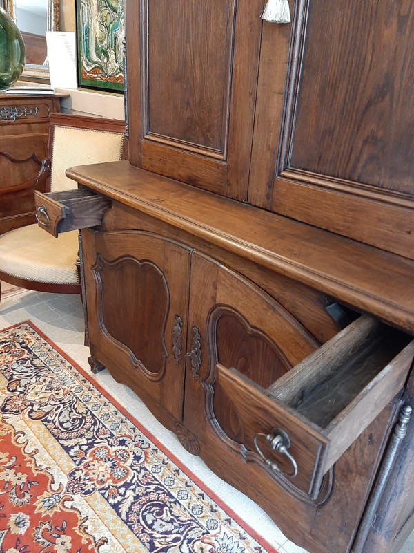 Buffet de Chasse Double-Corps en Châtaignier - Epoque XVIIIème