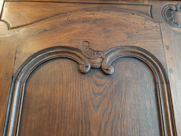 Buffet de Chasse Double-Corps en Châtaignier - Epoque XVIIIème