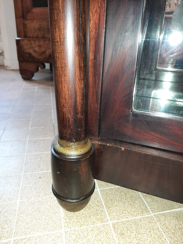 Bibus Empire Mahogany Library Display Case - 19th Century