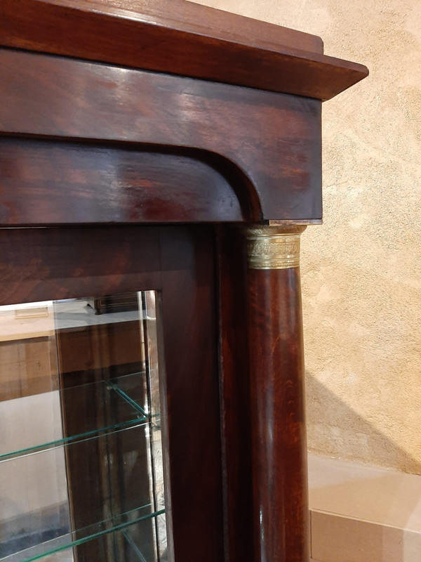 Bibus Empire Mahogany Library Display Case - 19th Century