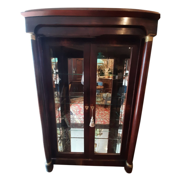 Bibus Empire Mahogany Library Display Case - 19th Century