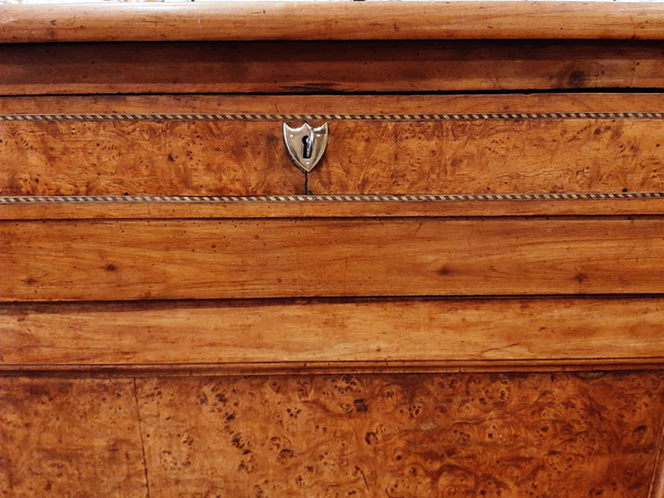 Buffet d'Appui en placage Loupe d'Amboine - Epoque XIXème