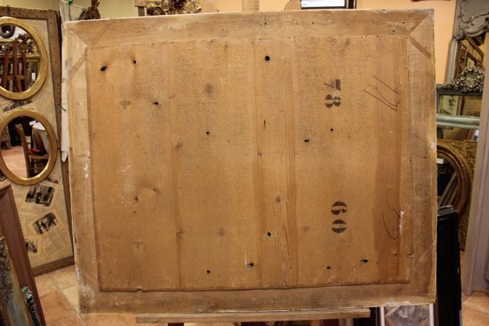 Antique Rectangle Mirror Patina And Gold 78 X 96