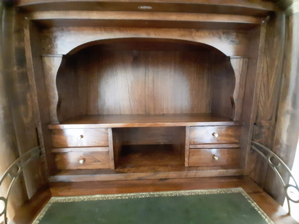 Secretaire con Colonne in Noce Epoca Impero - inizi del XIX secolo