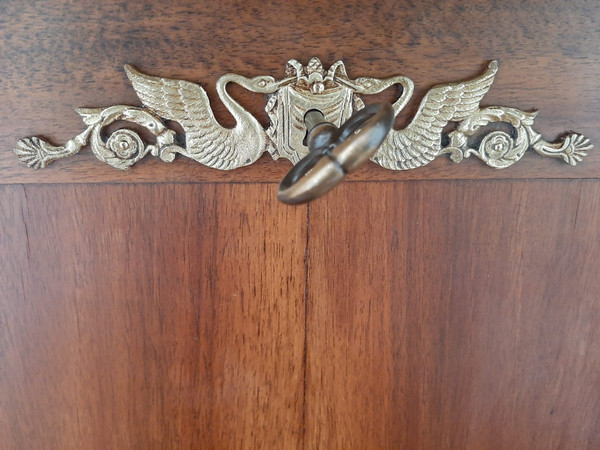 Secretaire con Colonne in Noce Epoca Impero - inizi del XIX secolo