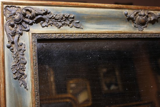Miroir Ancien Patine Et Mercure 70 X 82