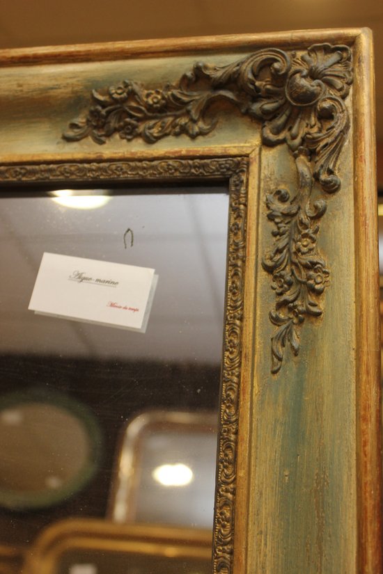 Miroir Ancien Patine Et Mercure 70 X 82