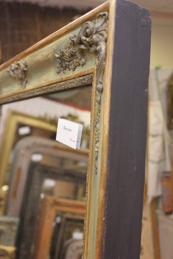Miroir Ancien Patine Et Mercure 70 X 82