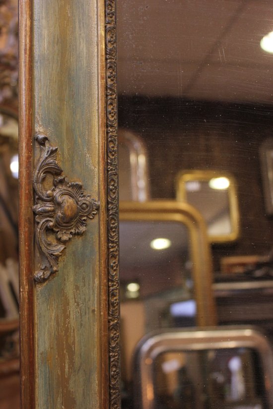Miroir Ancien Patine Et Mercure 70 X 82