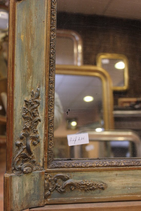 Miroir Ancien Patine Et Mercure 70 X 82