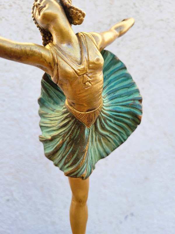 H Fournier, Ballerina-Tänzerin, Art Deco, 20. Jahrhundert