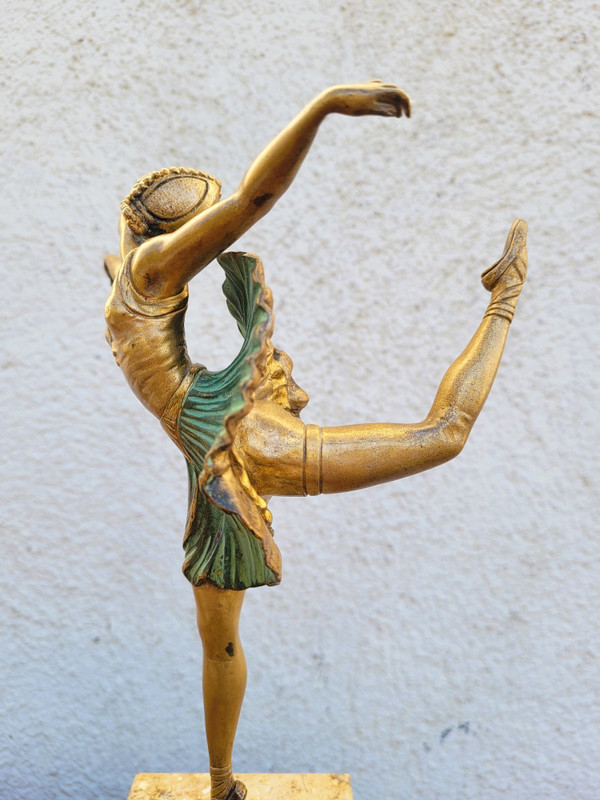 H Fournier, Ballerina-Tänzerin, Art Deco, 20. Jahrhundert