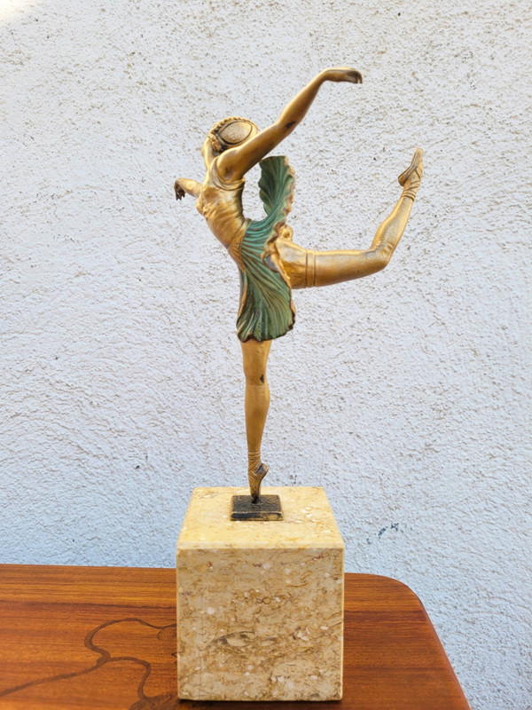 H Fournier, Ballerina-Tänzerin, Art Deco, 20. Jahrhundert