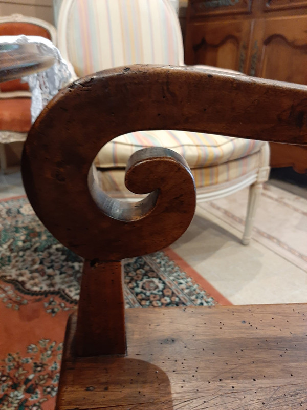 Walnut Commode Chair - Late 19th Century