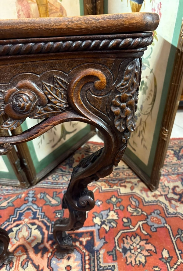 CONSOLE EN CHENE DE STYLE LOUIS XV