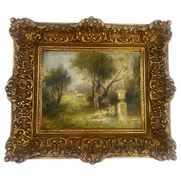 tableau Georges Sauveur MAURY 1872-1933 Baigneuses oeuvre datée 1918 