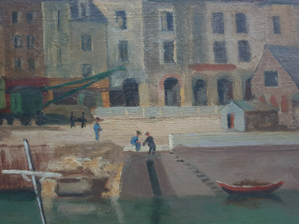 20th century French school - The port of Dieppe