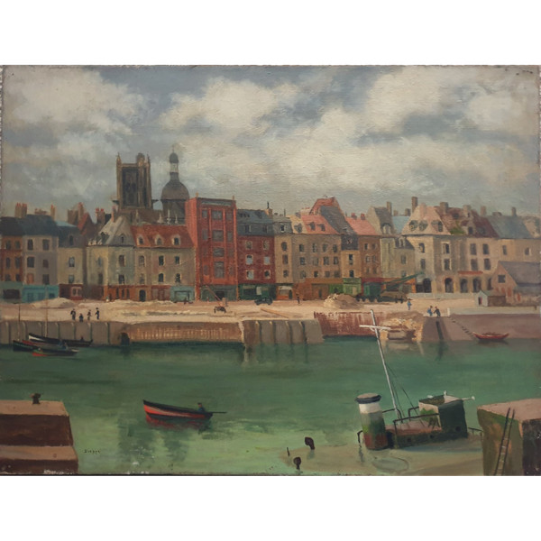 20th century French school - The port of Dieppe