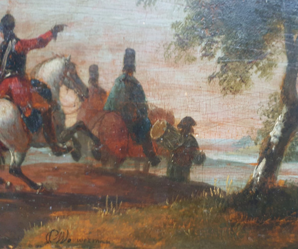 18th century Dutch school - Cavalry scene
