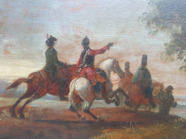 18th century Dutch school - Cavalry scene