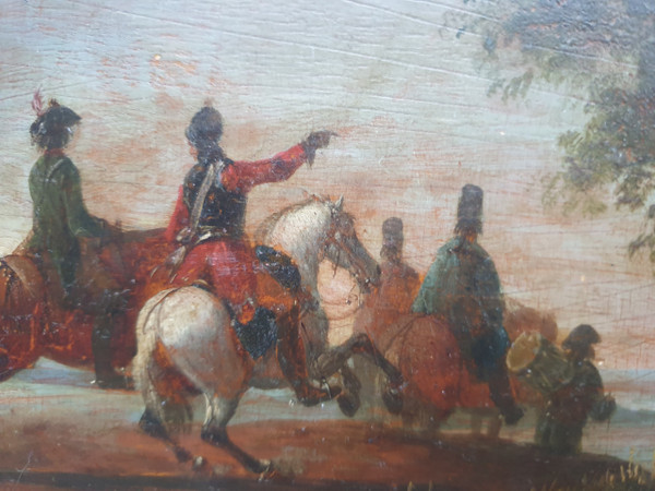 18th century Dutch school - Cavalry scene