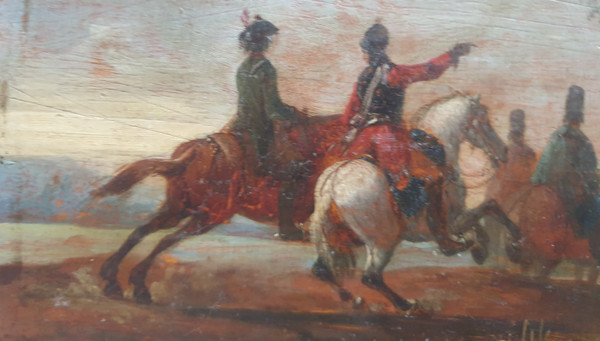 18th century Dutch school - Cavalry scene