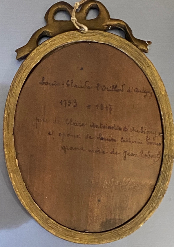 Profile portrait of Louis-Claude l'ORILLARD d'AUBIGNY