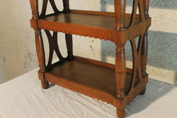 Petite étagère ou verriot en bois fruitier époque 19ème Origine Provence