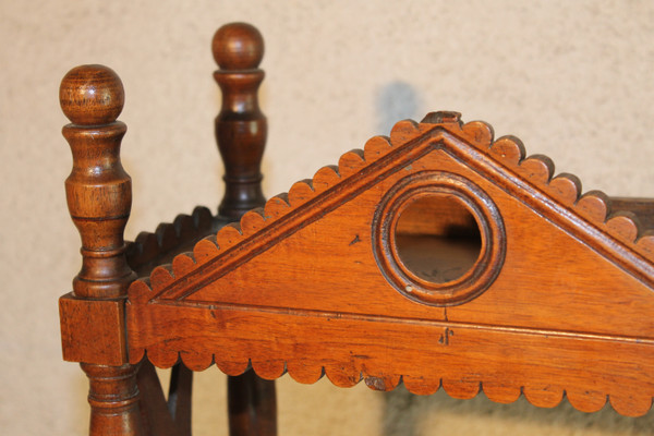 Petite étagère ou verriot en bois fruitier époque 19ème Origine Provence