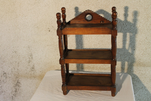 Petite étagère ou verriot en bois fruitier époque 19ème Origine Provence