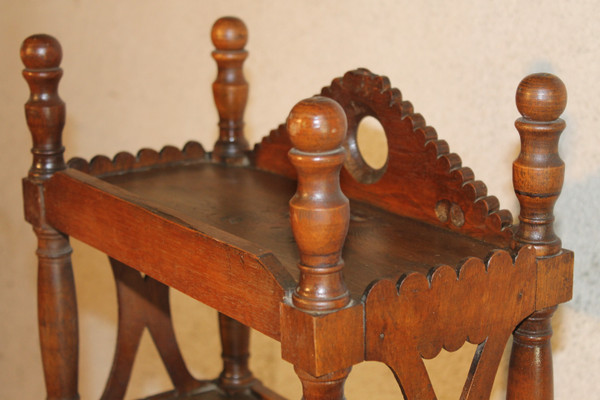 Petite étagère ou verriot en bois fruitier époque 19ème Origine Provence